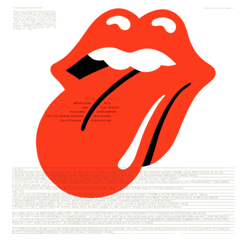 The Rolling Stones – Sticky Fingers UK, 1971