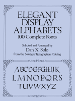 Dan X. Solo Elegant Display Alphabets 100 Complete Fonts