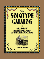 Dan X. Solo The Solotype Catalog of 4,147 Display Typefaces