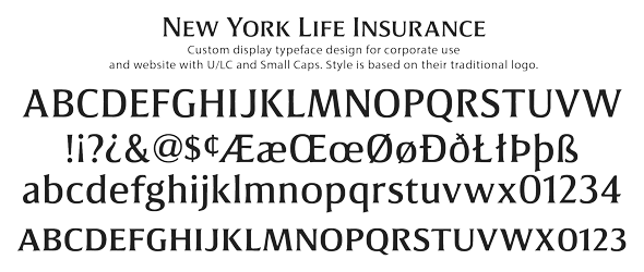 New York Life Insurance typeface