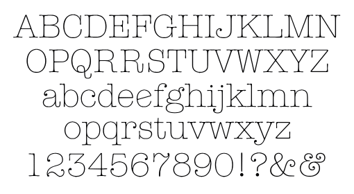 Typewriter DAYLIGHT FONTS