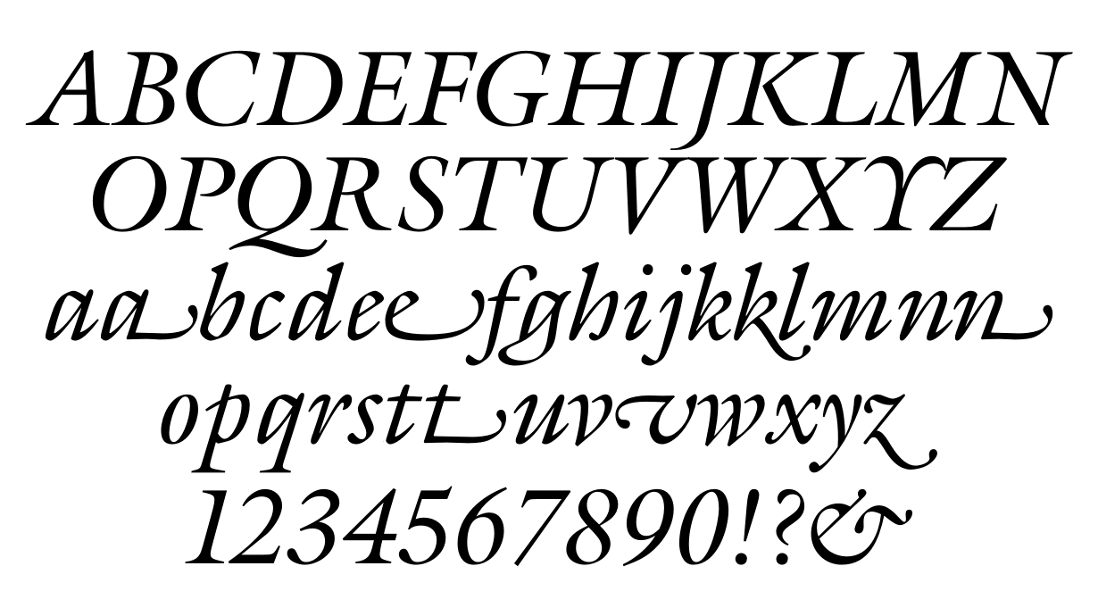 Galliard Roman Italic