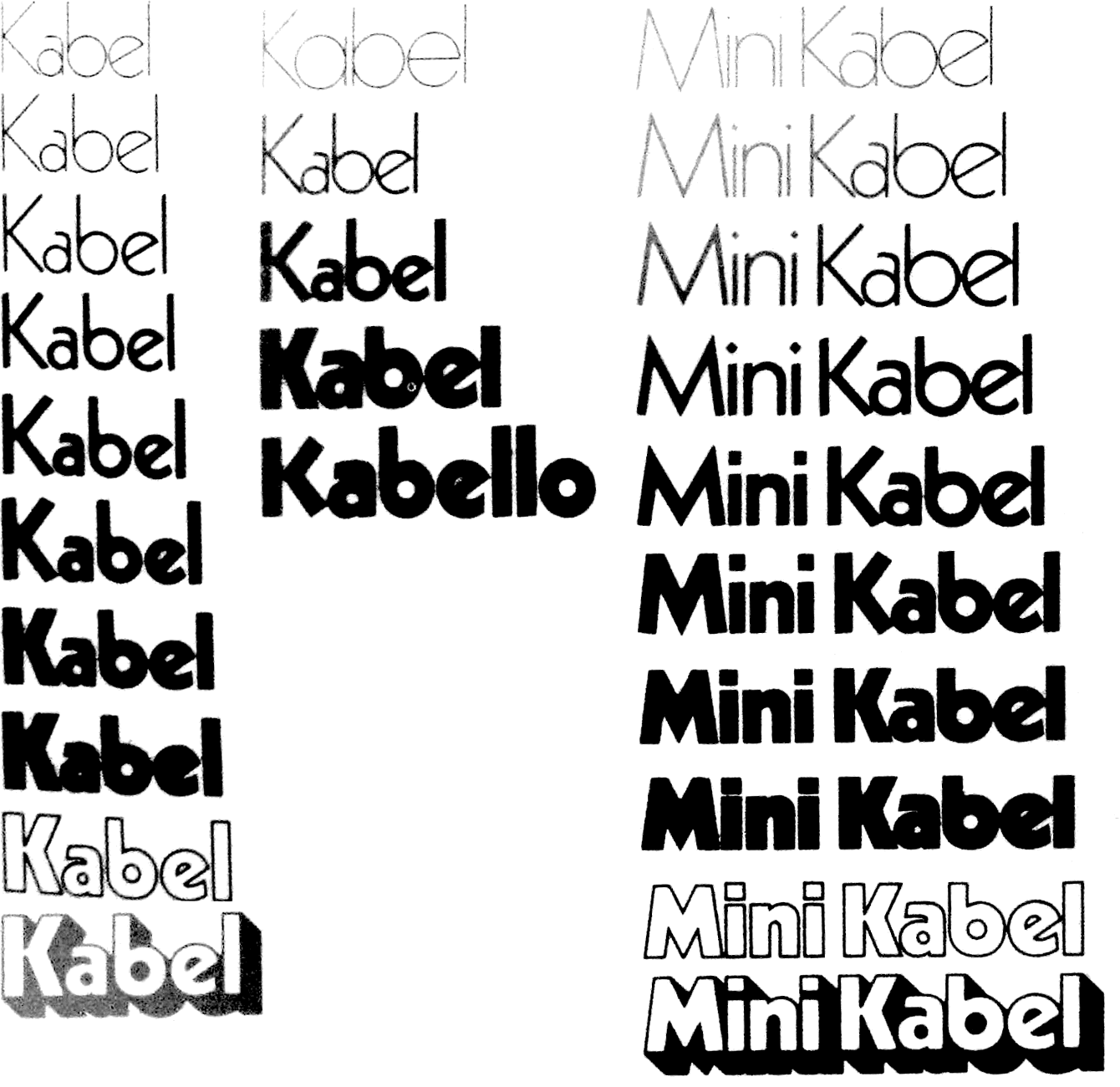 Various Kabels