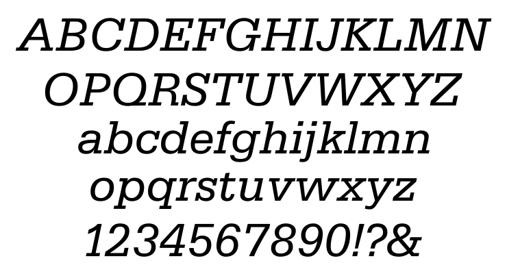 Serifa Italic