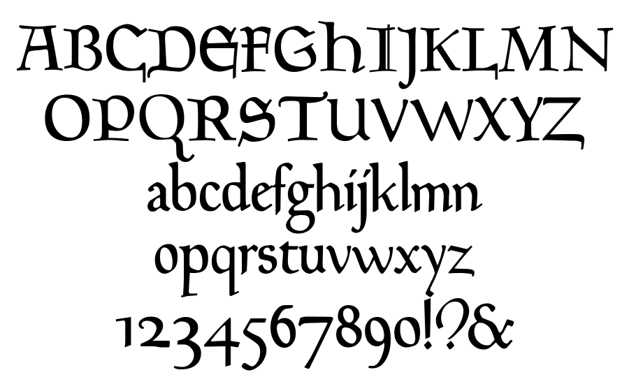 Goudy Medieval Font
